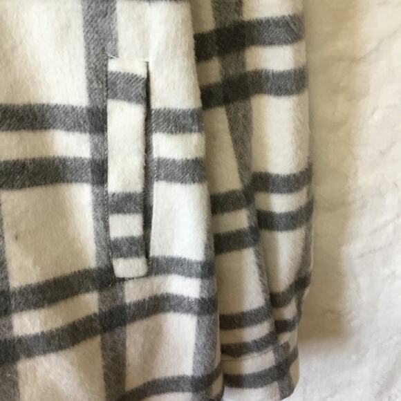 Thread & Supply Grey White Plaid Button Lined Jacket - Picture 9 of 15
